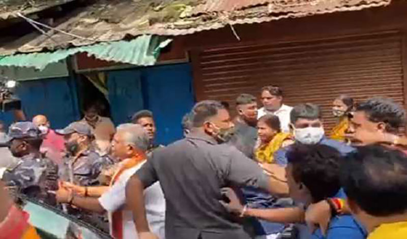 Ex- Bengal BJP chief Dilip Ghosh allegedly manhandled at Bhawanipur Assembly