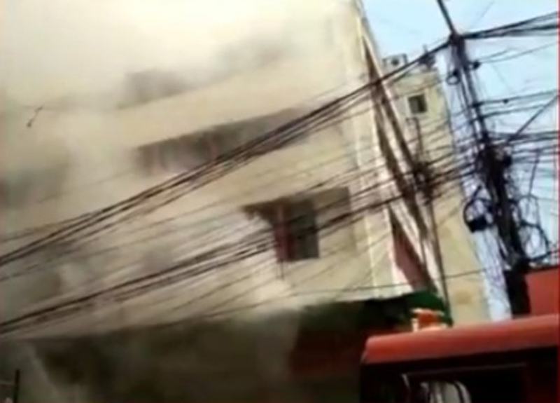 Kolkata: Fire breaks out in multi-storey, firefighting underway