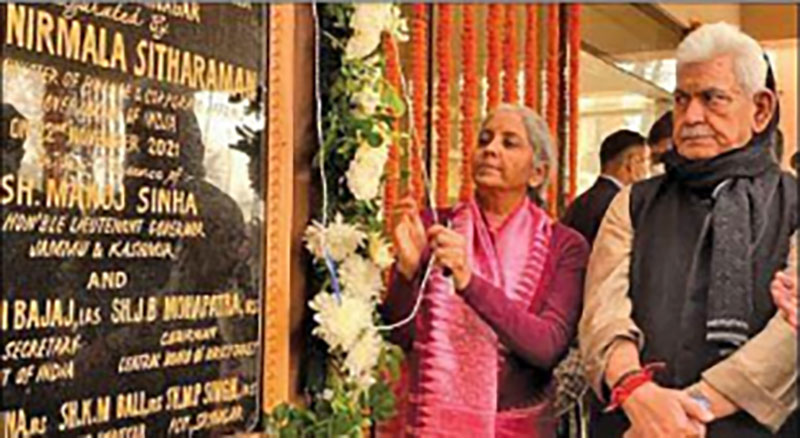 Aayakar Bhawan inaugurated Resolve grievances of growing taxpayer base in J&K: Sitharaman to tax officials
