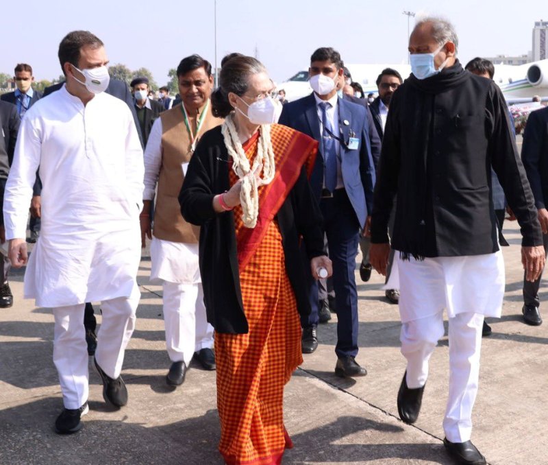 Sonia Gandhi, Rahul Gandhi in Rajasthan today for Congress's mega rally