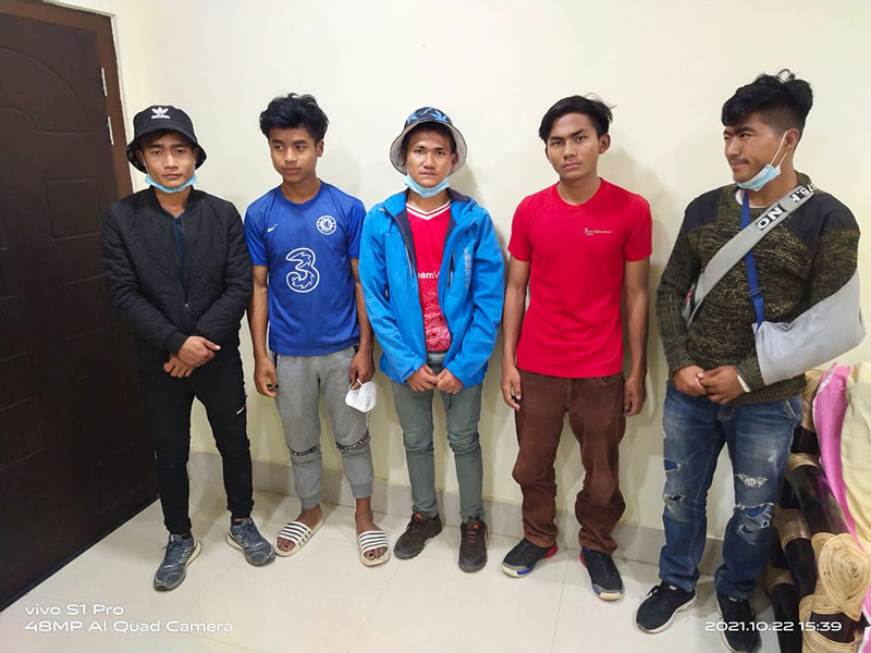 Five Myanmar nationals apprehended by police along Assam-Mizoram border