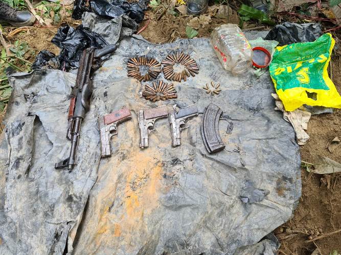 Assam: Huge cache of arms and ammunition recovered