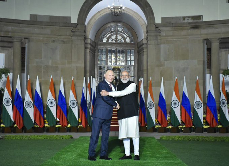 Vladimir Putin arrives in India, meets PM Narendra Modi