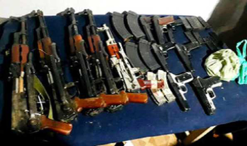 Kashmir: Huge cache of arms and ammunition recovered in Kupwara