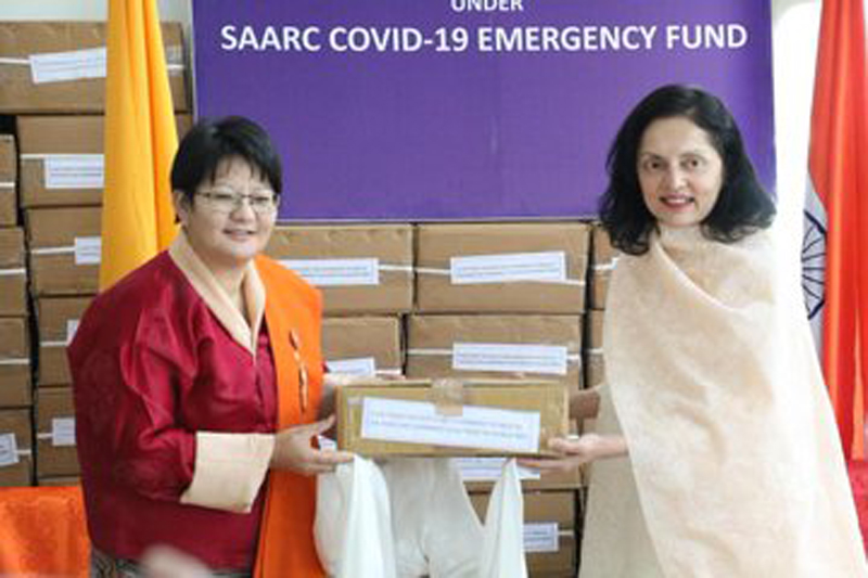 India delivered 9 consignments of Covid-19 relief supplies to Bhutan between March to December