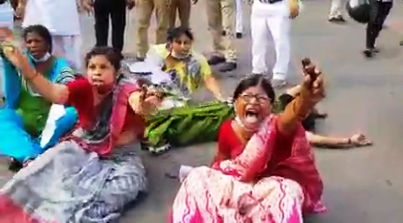 Kolkata: 5 women teachers protesting against 'punishment transfer' attempt suicide outside Bikash Bhavan