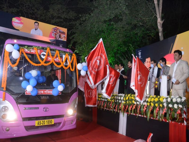 Free bus service for women and senior citizens flagged off in Guwahati