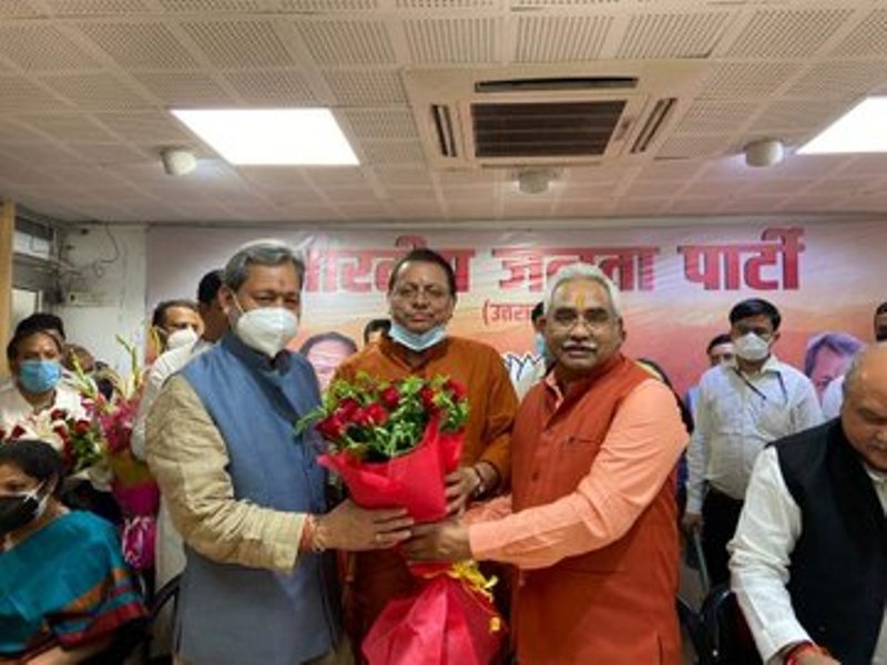 Pushkar Singh Dhami elected as Uttarakhand CM