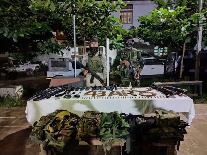Huge cache of arms-ammunition, including Chinese hand grenade, recovered in Manipur’s Moreh