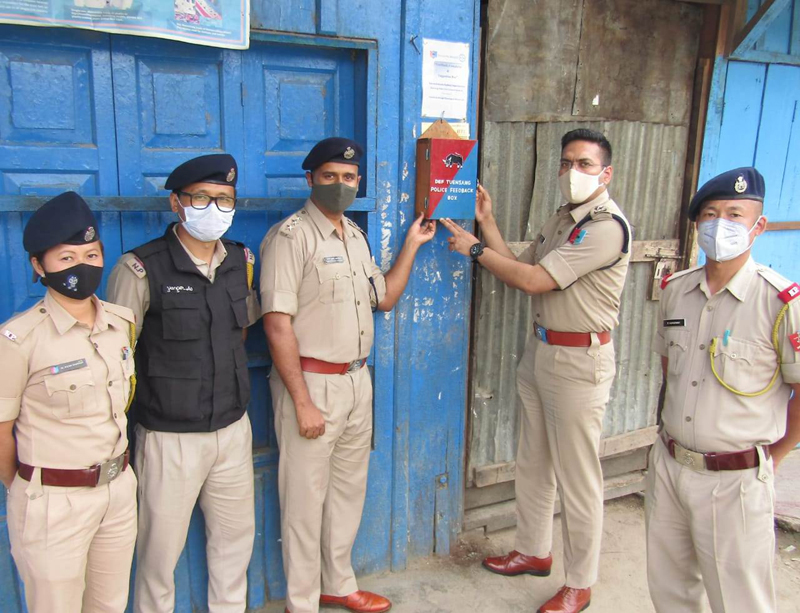 Nagaland: To help people during COVID-19 pandemic situation Tuensang police installs feedback, complaint boxes at various points
