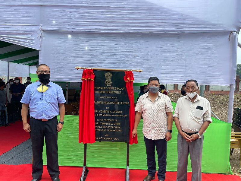 Meghalaya CM inaugurates facilitation centre at Mendipathar railway station