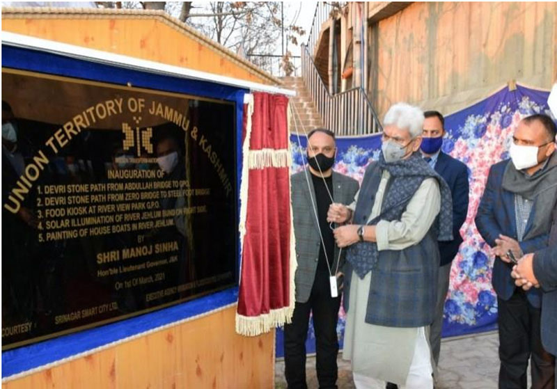 Jammu and Kashmir: LG Manoj Sinha inaugurates, lays foundation of projects in Srinagar worth Rs 26 cr