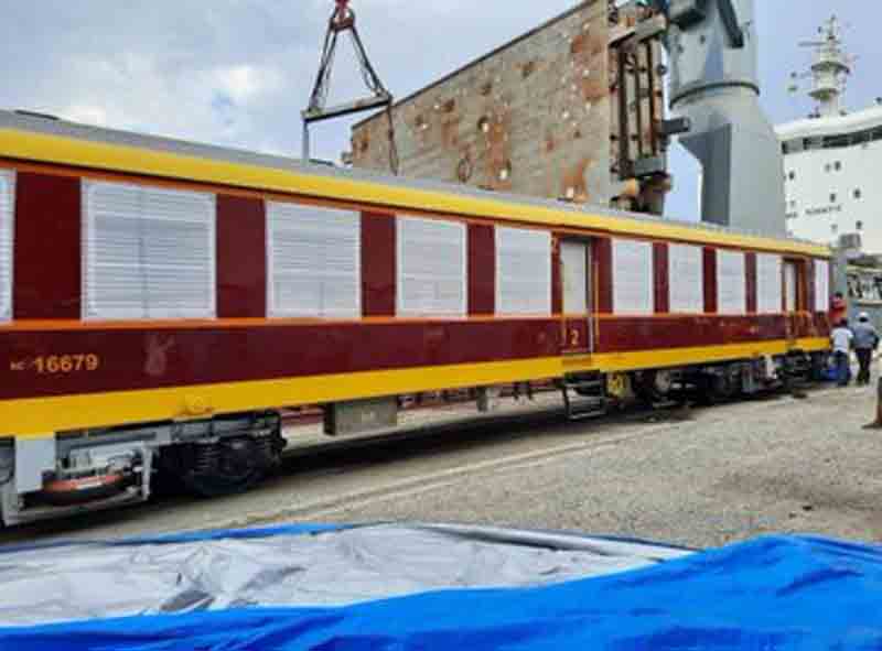 India supplies 10 state-of-the-art railway passenger coaches to Sri Lanka