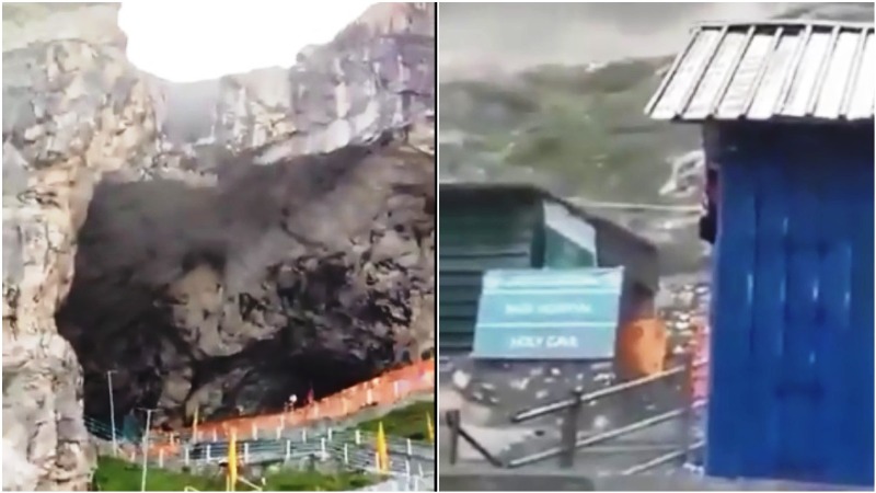 Heavy rains cause cloudburst near Amarnath Cave in J&K, no casualties reported