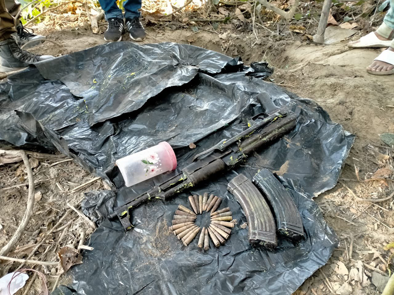 Huge cache of arms-ammu recovered in Assam’s Chirang district