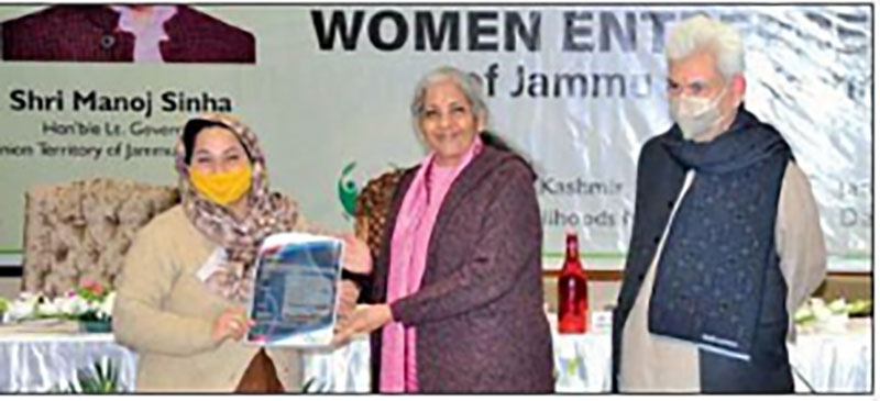 Kashmir: Nirmala Sitharaman interacts with women entrepreneurs