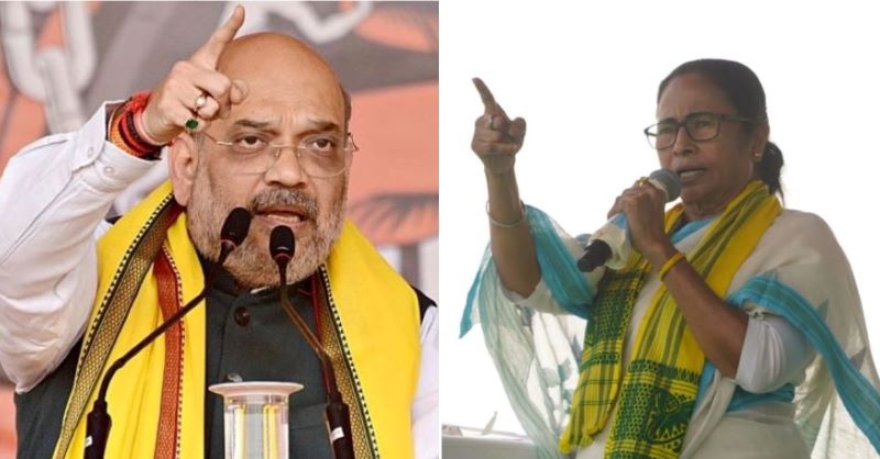 (From L to R) Union Home Minister and BJP strongman Amit Shah and West Bengal CM Mamata Banerjee (Images: File)