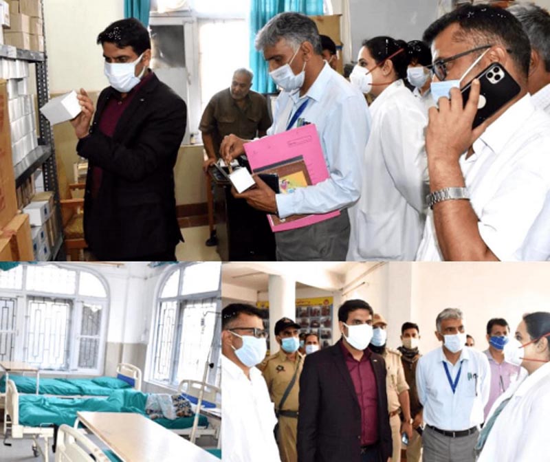 DC Srinagar inspects upgradation works at PHC Batamaloo