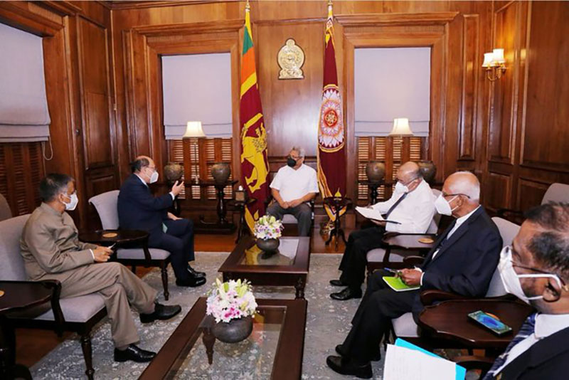 Indian Foreign Secretary Harsh Vardhan Shringla meets Sri Lankan President Gotabaya Rajapaksa