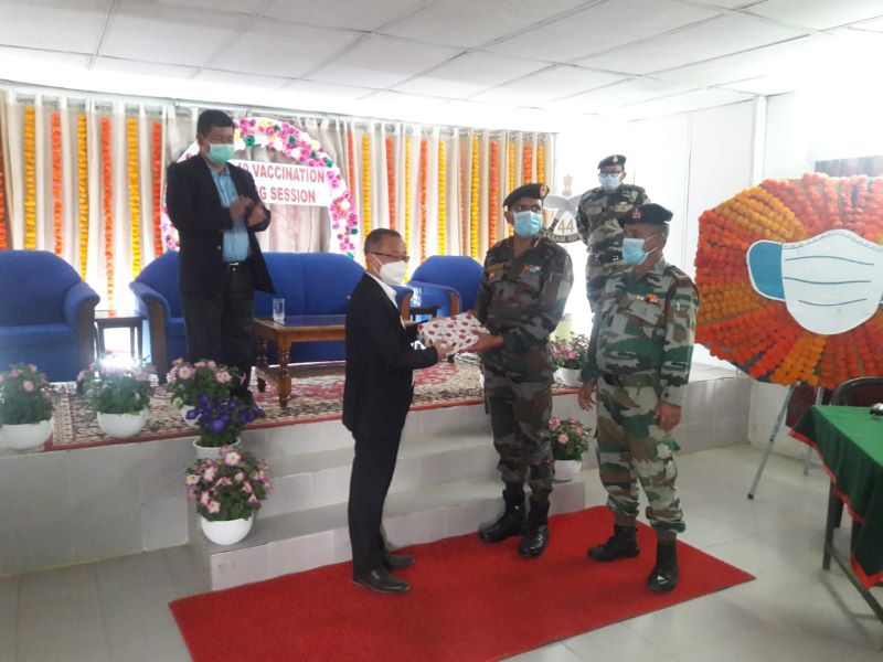 Assam Rifles felicitate COVID warriors in Manipur's Tamenglong