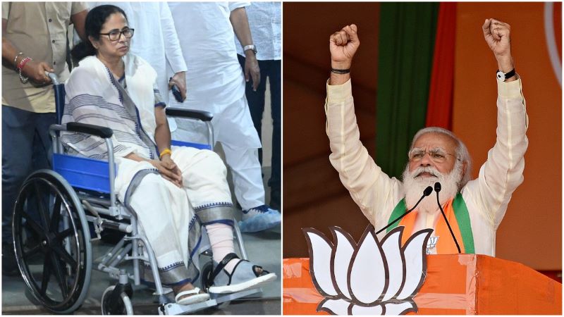 Will wheelchair bound Mamata fall heavier on BJP or remain optics in Bengal Polls 2021?
