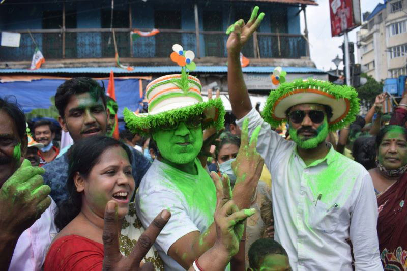 TMC set for huge Bengal byelections win, Mamata says 'people's victory'