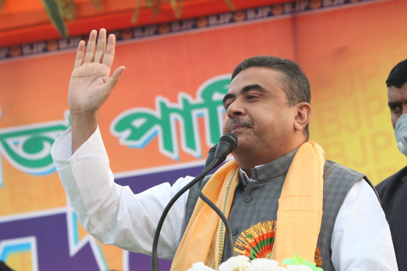 BJP leader Suvendu Adhikari to hold roadshow in Mamata Banerjee's den South Kolkata