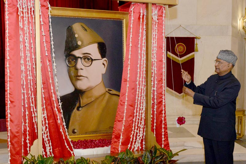 President Ram Nath Kovind unveils portrait of Netaji on 125th birth anniversary of Subhas Chandra Bose