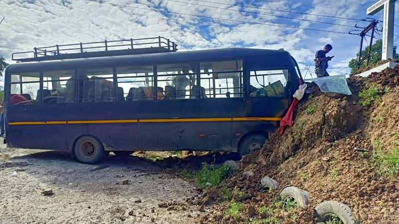 Mizoram: 7 injured after police bus meets with an accident