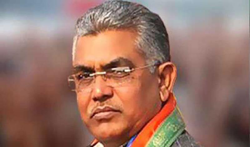 Attack on Hindus: BJP leader Dilip Ghosh participates in protest against Bangladesh violence in Delhi
