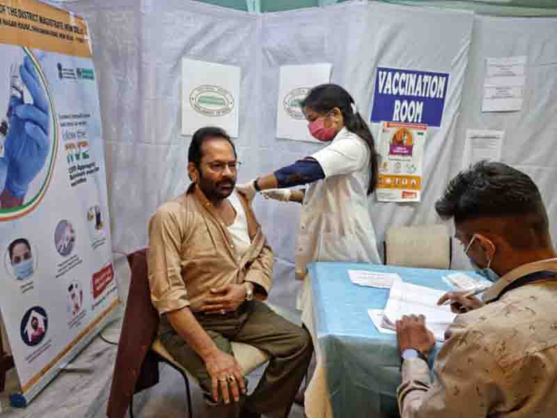 Covid-19 vaccine: Mukhtar Abbas Naqvi receives second shot