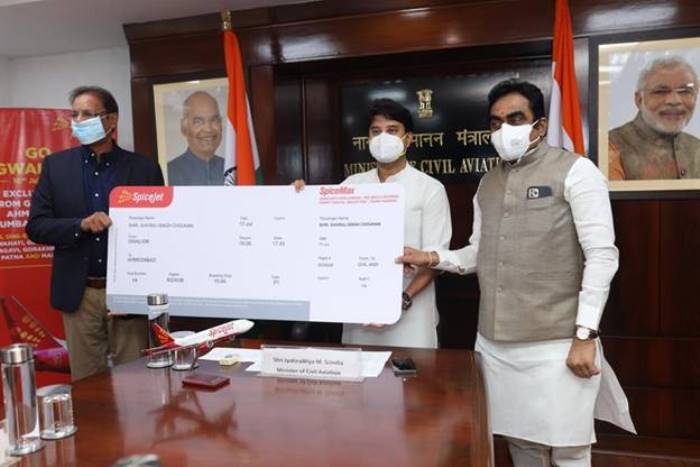 Civil Aviation Minister Jyotiraditya Scindia launches eight new routes to boost regional aerial connectivity