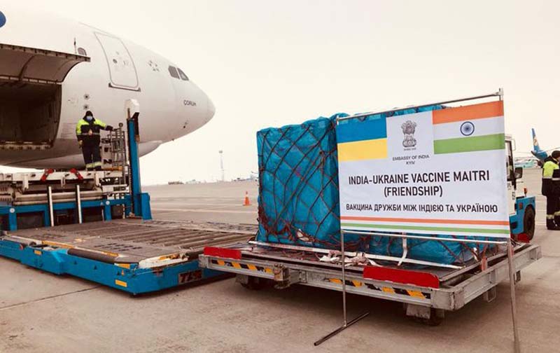 Ukraine receives first COVID-19 vaccine shipment from India