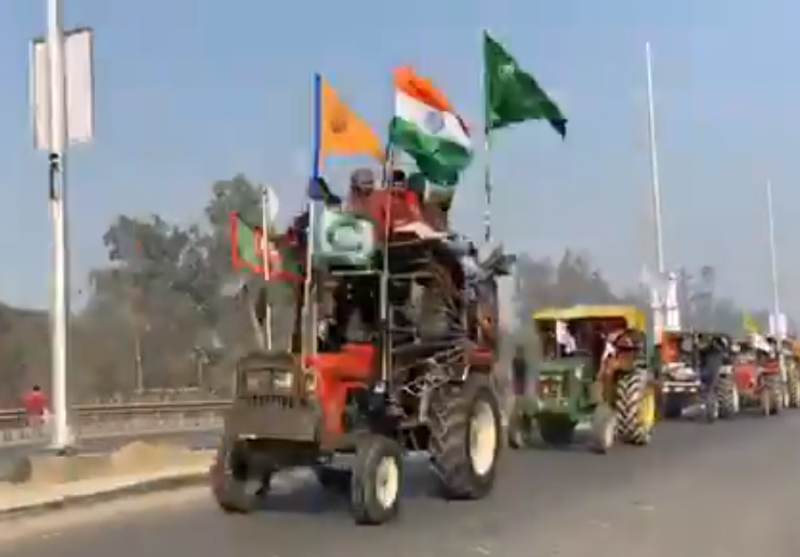 Farmers' tractor rally meets chaos in Delhi border on India's Republic Day