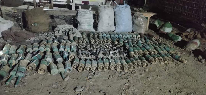 Police seize large numbers of used explosives, shells, ammunitions in Assam’s Baksa