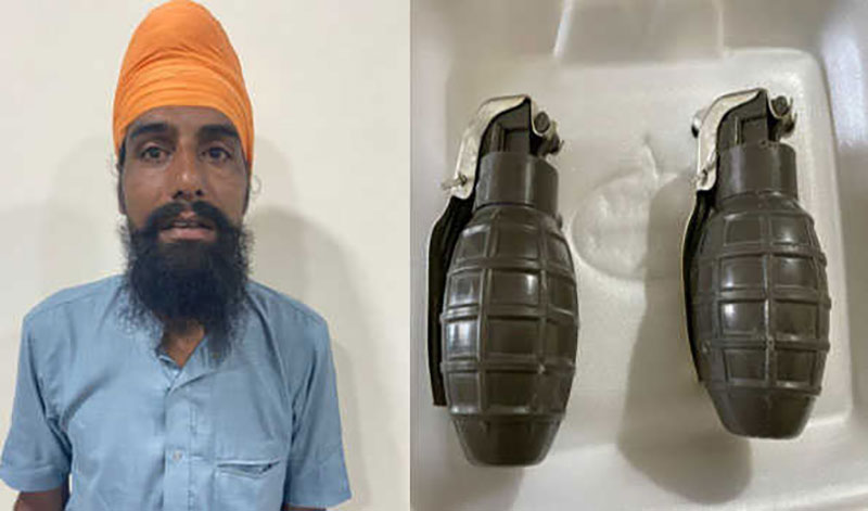Punjab: Radicalised militant held, two Chinese-made hand grenades seized