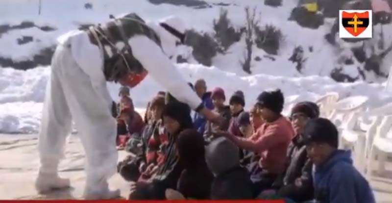 Jammu and Kashmir: Indian Army hosts awareness cum demonstration camp on snow avalanches in Baramulla