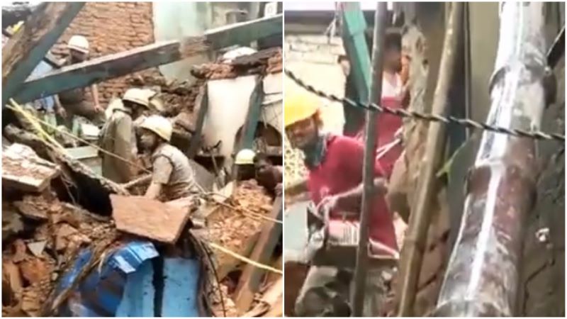 Kolkata: Building collapses after heavy rains, two die