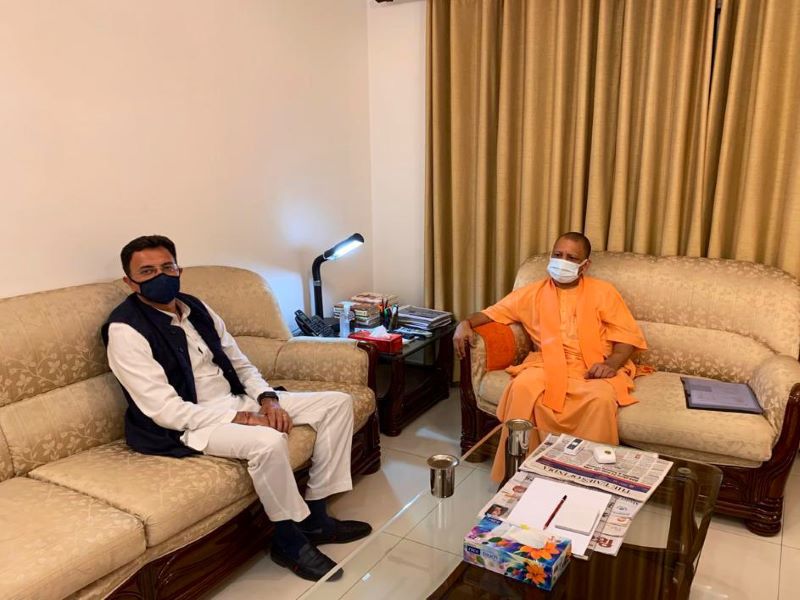 Jitin Prasada meets CM Yogi Adityanath in his first to UP after joining BJP