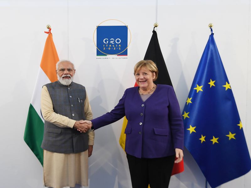 PM Modi holds bilateral with German Chancellor Angela Merkel