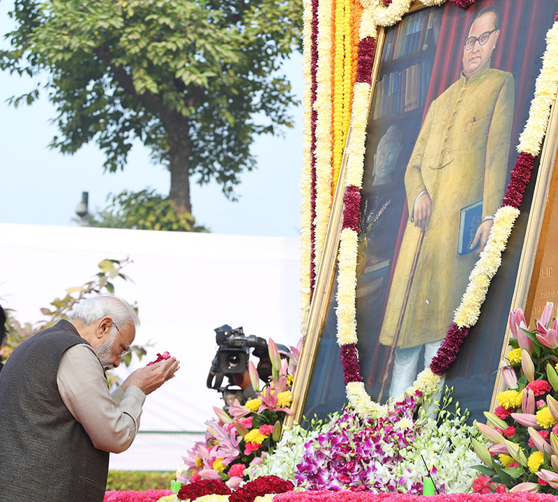 PM Modi, Rahul Gandhi pay homage to BR Ambedkar