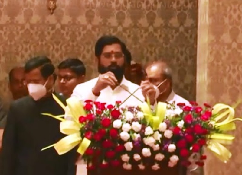 Eknath Shinde takes oath as chief minister of Maharashtra, Devendra Fadnavis as his deputy