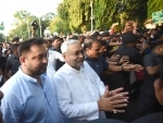 Nitish Kumar to take oath as CM of Grand Alliance tomorrow, Tejashwi Yadav as deputy