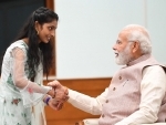 PM Modi celebrates Raksha Bandhan with young girls