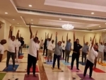 Indian Embassy in Oman observe International Yoga Day, local Omani community members participate