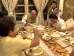 BCCI President Sourav Ganguly hosts Amit Shah for dinner at his Kolkata home