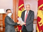 Indian High Commissioner to SL hands over Maitri Buddha statue to President Ranil Wickremesinghe