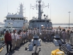 Ships of First Training Squadron, comprising of INS Tir, Sujata and CGS Sarathi, arrived in Kuwait