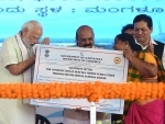 PM Narendra Modi inaugurates and lays the foundation stone of development projects worth around Rs 3800 crores in Mangaluru
