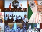 PM Modi interacts with those involved in Deoghar rescue operation
